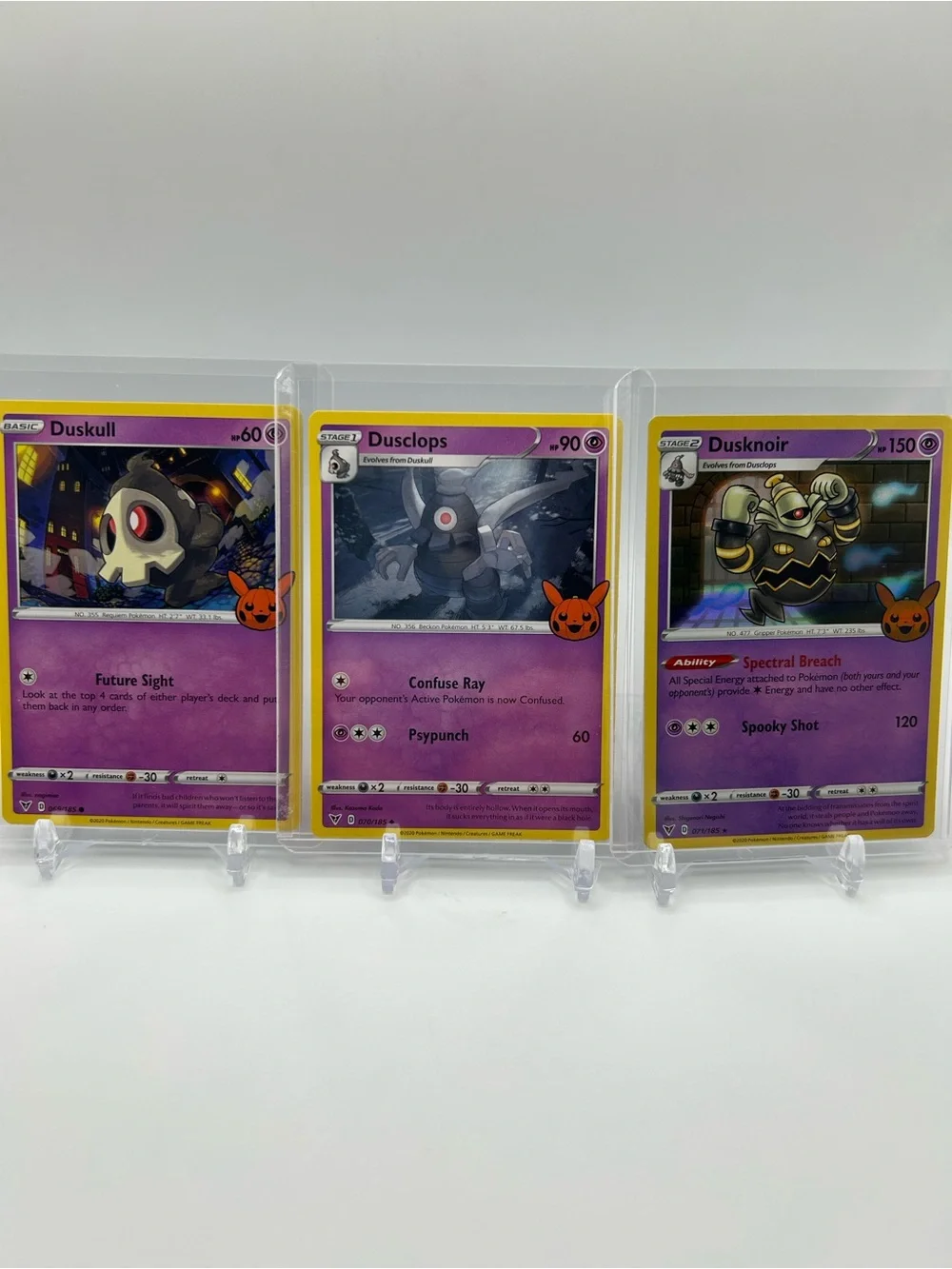 Duskull > Dusclops > Dusknoir Pokémon Trick or Trade Cards 🎃